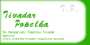tivadar popelka business card